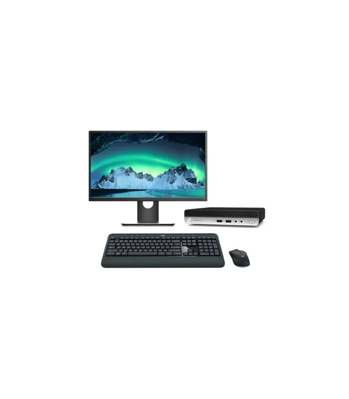 HP ProDesk 400 G4 Mini PC Core i5 8500T 2.1 GHz | LCD | 16GB | 256 NVME | WIFI | TEC. Y RATÓN INALÁMBRICO| DP