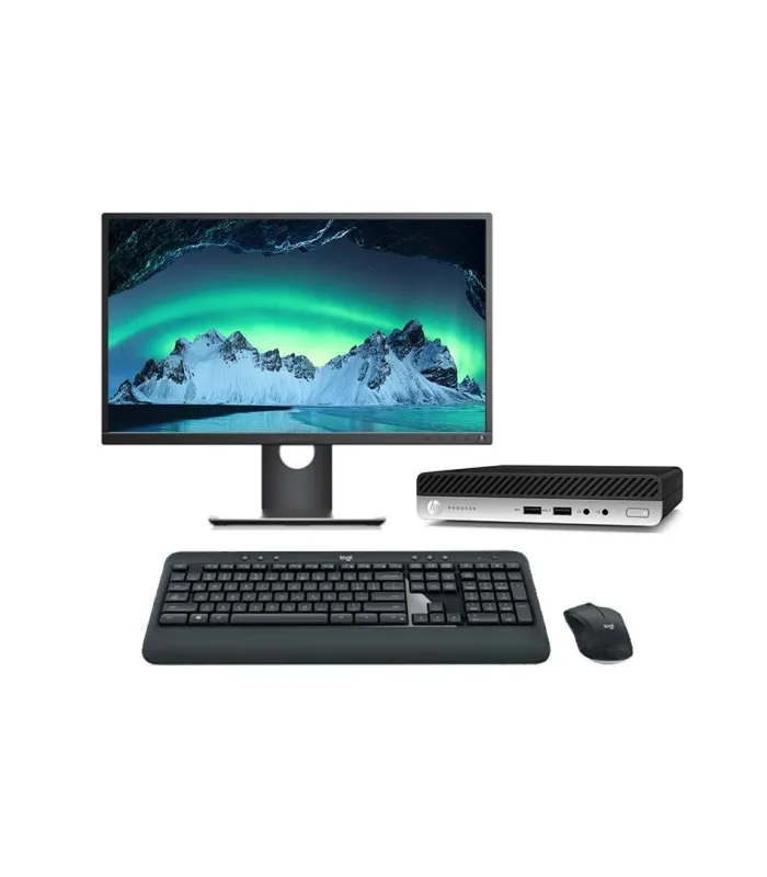 HP ProDesk 400 G4 Mini PC Core i5 8500T 2.1 GHz | LCD | 16GB | 256 NVME | WIFI | TEC. Y RATÓN INALÁMBRICO| DP