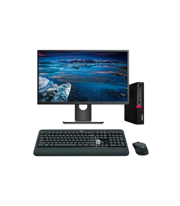 Lenovo ThinkCentre M720Q Mini PC Core i7 8700 3.2GHz | LCD | 16GB | 256NVMe | WIFI | TEC. Y RATÓN INALAM. | WIN 11 | HDMI | DP