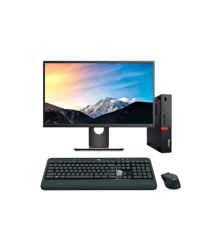 Lenovo ThinkCentre M910Q Mini PC Core i5 6500T | LCD23" | 8 GB | 256 NVME| WIFI | TEC. Y RATON INALAMBRICO | DP