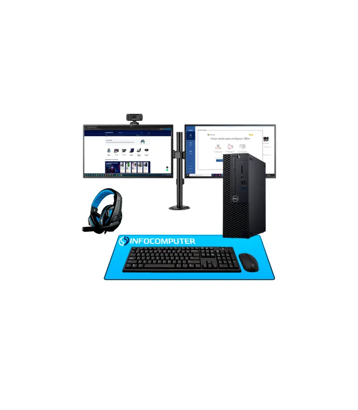 Pack PC Doble Pantalla Ofimática - Pack Start Dual