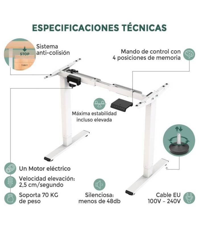 Mesa Elevable SIGLE de NOMA