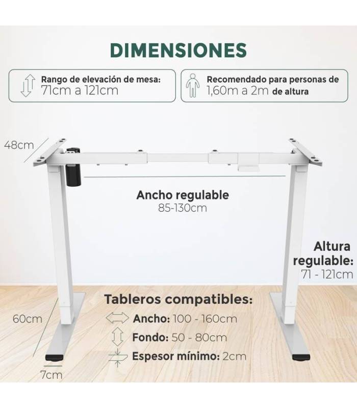 Mesa Elevable SIGLE de NOMA