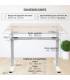 Mesa Elevable DUAL de NOMA. Regulación eléctrica en altura. Tapa fabricada en madera color elegir