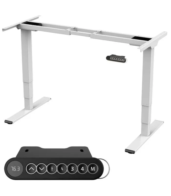 Mesa Elevable DUAL de NOMA. Regulación eléctrica en altura. Tapa fabricada en madera color elegir