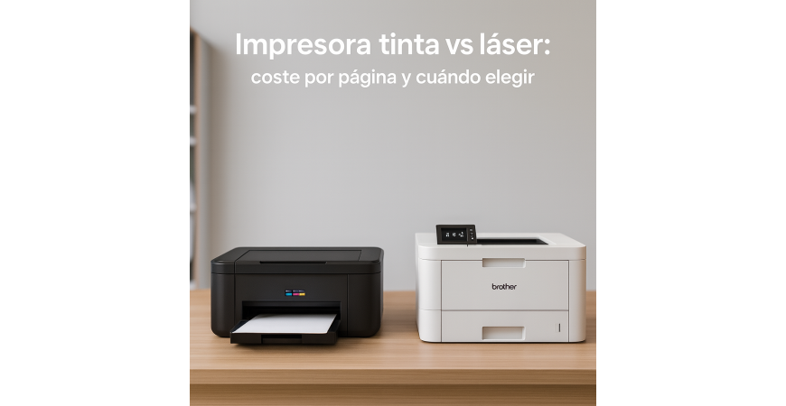 Impresora tinta vs láser: coste por página y cuándo elegir