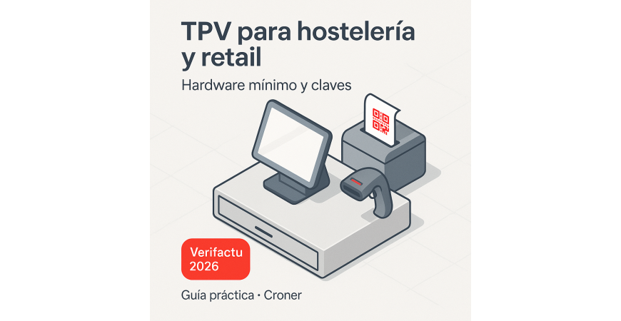 TPV para hostelería y retail: hardware mínimo y Veri*factu 2026